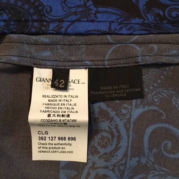 EUC Authentic Versace silk blouse - Picture 7 of 9